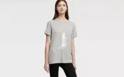 Donna Karan DKNY Womens Statue of Liberty T Shirt Womens M Grey