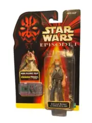 NEW Jar Jar Binks CommTech Chip Star Wars Episode 1 Action Figure Hasbro 1998
