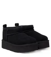 [UGG Kids] UGG Kids Classic Ultra Mini suede platform boots UK 13 black