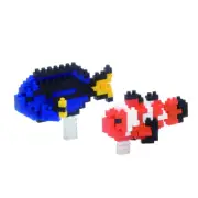 NANOBLOCK NBC.118 - CLOWN FISH & PALETTE SURGEON FISH - MINI SERIES 180 Pieces