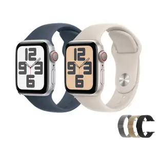 金屬錶帶組【Apple 蘋果】Apple Watch SE2 2023 LTE 40mm(鋁金屬錶殼搭配運動型錶帶)