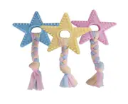 P208 3PCS TPR Bite-resistant Five-pointed Star Tooth Grinder Dog Toy Pet Supplies