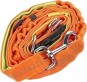Mipcase Pet Leash Puppy Slip Lead Hook for Dogs Belt Leash Rope Doggy Sling Carrier Fence Bungee Durable for Leash Car Nylon Orange