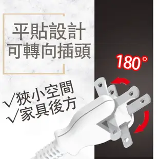 【美克斯UNIMAX】1切2插座2P延長線 9尺 2.7M 台灣製造 過載斷電 耐熱阻燃 (7.9折)