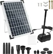 Solar Pond Foundtain Kit, Multipurpose Easy to Use Solar Water Pump Set, Sturdy Filter Water Feature Pump for Outdoor Using