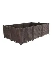 [SOGA] Raised Planter Plastic Box 200cm in Dark Brown