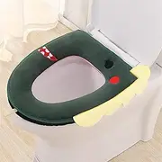 HDVCRNBAVW Universal Toilet Seat Cover Winter Thick Warm Soft Velvet Zipper WC Mat Toliet Mat Toilet Seat Cover Bathroom Accessories Decor Toilet seat Cover(SKU-10)