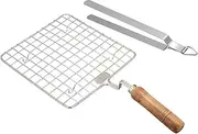 Steel Roasting Net with Tong,Roasting Net,Stainless Steel Wire Roaster,Cooking Rack,Chiken Grill,Roti Grill, Papad Grill, Chapati Grill,Roaster