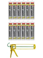 Soudal Gasket Seal Silicone High Temperature Resistance Red Glue 310ml 12 Pack +