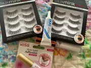 Ardell Professional Faux Mink Wispies X 2 & Lash Glue Lot 8 Sets Of Lashes