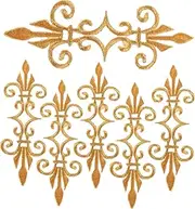 SMASOLO 6pcs Vintage Flower Embroidery Iron Patches for Costumes Heat Activated Appliques for Traditional Attire for DIY Decor and Stage Performances