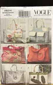 Vogue accessories V8214 Bag one size sewing pattern