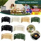 Portable Folding Camping Wind Shield Cassette Stove Windshield for BBQ Cooking