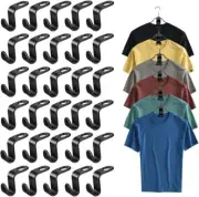 100 Pcs Clothes Hanger Connector Hooks Wardrobe Hanger Extender Clips Cascading