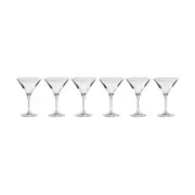 6pc Krosno Avant-Garde 240ml Stemmed Spirit/Martini Glass Set Drinkware CLR