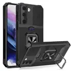 iPhone 13/12/11 Slide Card Slot Armor Hard Tough Shockproof Case Cover for Apple