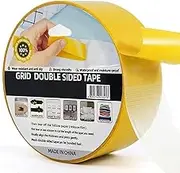 Double Sided Carpet Tape Rug Tape,2” x 10 Yards,H HOME-MART Carpet Binding Tape Strong Adhesive and Removable, Strong Sticky Tape for Area Rugs,Tile Hardwood Floors,Over Carpet
