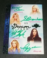 2017 Benchwarmer Dreamgirls DREAM TEAM Quad Auto/3 BAENA Branton TAYLOR Toth