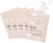 Kitsch No Snag Small Elastic Hair Ties, Rubber Bands for Hair, Baby Hair Ties & Small Hair Ties, Hair Rubber Bands & Elastic Hair Bands, Hair Elastics for Women's Hair, 5pack, 500pcs (Clear)