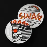 Swag Golf - Skelton Orange King Metal Golf Ball Marker - Sealed - New in Bag