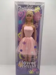 Flower Mania Barbie Doll Special Edition 2000 Mattel Butterfly Flowers Easter