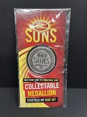 AFL GOLD COAST SUNS 2011 INAUGURAL SEASON MEDAL MEDALLION - Ablett