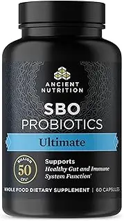 SBO Probiotics Ultimate, 50 Billion CFUs* Per Serving, Digestive & Immune Support, Soil Based Organisms and Organic Fermented Botanical Blend, 60 Capsules