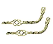 1 PAIR TWISTED BIRD CAGE BICYCLE OG MUFFLER BEACH CRUISER LOWRIDER BICYCLE GOLD