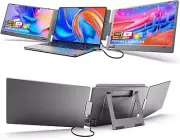 Laptop Screen Extender, 14'' FHD 1080P USB-C Portable Monitor, IPS Computer