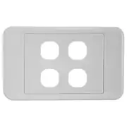 4 Gang Wall Plate Light Switch Wallplate Cover Mech Insert Clipsal Style