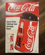 NEW VINTAGE 1997 COCA COLA COKE TALKING CAN SAVINGS BANK
