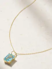 [Mateo] Mateo - 14-karat Gold Topaz Necklace - One size One size Gold