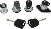 GIFAYUAN Fit for Ford Ka After 2012 CS5AB22050AA Complete Lock Set Ignition Switch Door Trunk Lock Cylinder with 2 Keys