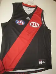 ESSENDON NEALE DANIHER HAND SIGNED HOME JERSEY UNFRAMED + PHOTO PROOF