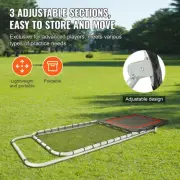 Folding Lacrosse Rebounder & Multi-Sport Training Net, 0.91x2.44 m, Adjustable