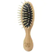 Small Oval Ash Wood Purse Brush - Tek in Black, Green, Light Blue, Lime, Natural, Orange, Pink, Red, Violet, White