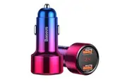 Baseus 45W Fast Charging Car Charger PD3.0 USB Cigarette Lighter Adapter-Dual USB-Red