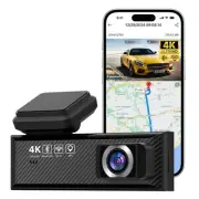 Smart Dash Cam, 2160P UHD Dash Camera for Cars, Mini S Car Camera with Wi-Fi,...