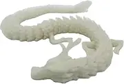 3-D Printed Dragon | 11.8inch Joint Mobility Articulated Dragon | 3-D Printed Fluorescent Articulated Crystal Dragon Toy | Colorful Fidget Dragon Glowing when Dark for Home/Car/Desktop Decor/Collector