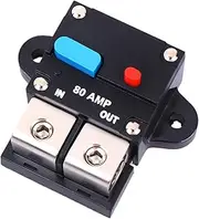 JECOMPRIS Manual Reset Circuit Breaker Car Kit Self- Circuit Breaker Amps Car Circuit Breaker Car Accessory Car Amplifier Car Acessories Cars Accessories Fuse Holder Black