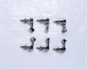 Machine Tuners for Electric Guitars, Die-Cast, All Chromed K-865