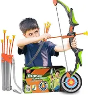 Bow and Arrow Set for Kids - Garden Toys for 3-12 Year Olds Boys Girls