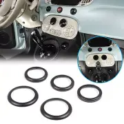 Alloy Double Flash Glass Lifting Ring Trim For Fiat 500 Abarth 595 695 2010-2022