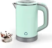 Small Electric Kettle, Travel Mini Hot Water Boiler Heater, 304 Stainless Steel