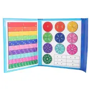 Magnetic Fraction Tiles & Fraction Circles Activity Set, Magnetic Score Disk Demonstrator, Fractions Educational As Shown