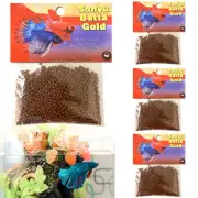 4 Packs Goldfish Pellets Betta Gold Baby Fish Food 1.25oz Floating Each Tropical