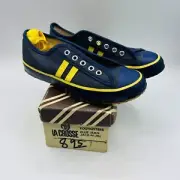 Vtg 60's LaCrosse La Crosse Canvas Sneakers Kids Size 1 NOS MIB Blue Yellow