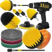 Holikme 6 Piece Drill Brush Attachment Set Scouring Pads Power Scrubber Brush...