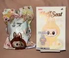 Authentic POP MART Labubu Have A Seat Plush Keychain -Hehe
