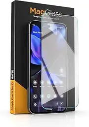 [magglass] Matte Screen Protector for Google Pixel 9 Pro XL (6.8") Anti-Glare Tempered Glass with Alignment Applicator (Fingerprint Unlock Compatible)